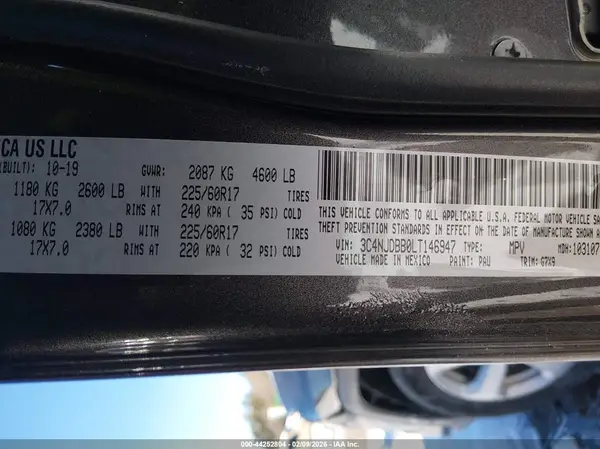 3C4NJDBB0LT146947 2020 JEEP COMPASS - Image 8