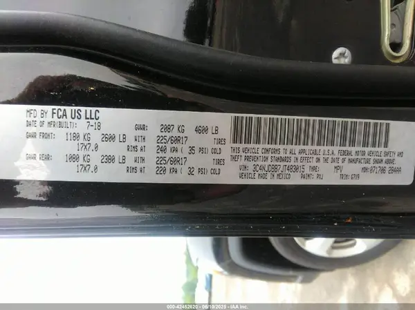 3C4NJDBB7JT483015 2018 JEEP COMPASS - Image 8
