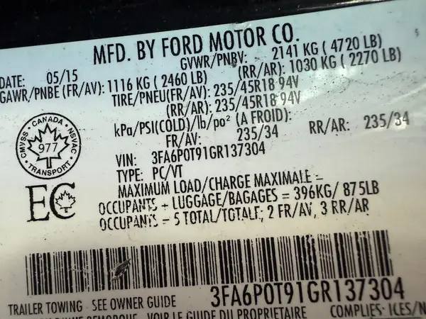 3FA6P0T91GR137304 2016 FORD FUSION - Image 8