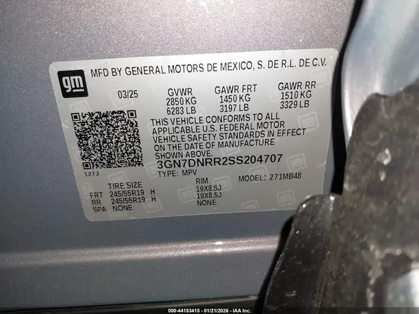 3GN7DNRR2SS204707 2025 CHEVROLET EQUINOX - Image 8