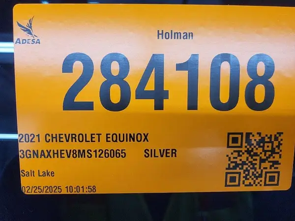 3GNAXHEV8MS126065 2021 CHEVROLET EQUINOX - Image 2