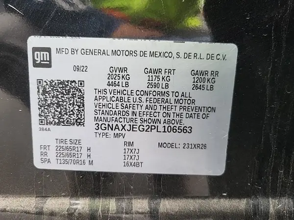 3GNAXJEG2PL106563 2023 CHEVROLET EQUINOX - Image 8