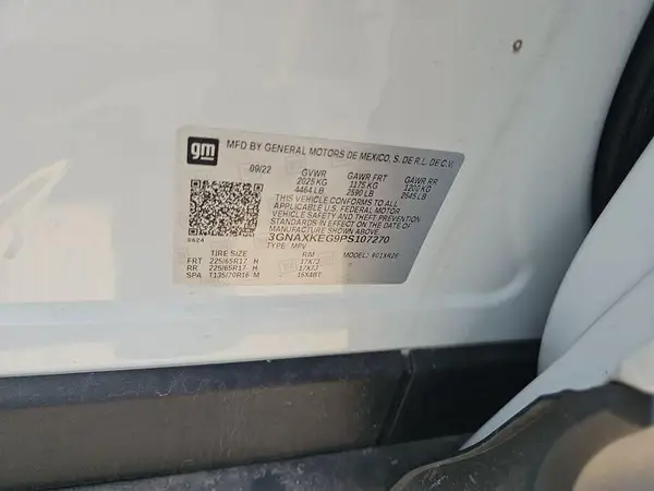 3GNAXKEG9PS107270 2023 CHEVROLET EQUINOX - Image 2