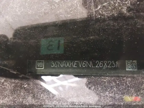 3GNAXKEV6NL268231 2022 CHEVROLET EQUINOX - Image 8