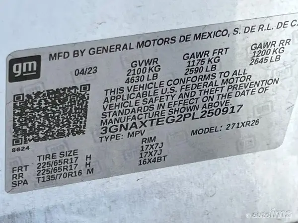 3GNAXTEG2PL250917 2023 CHEVROLET EQUINOX - Image 8