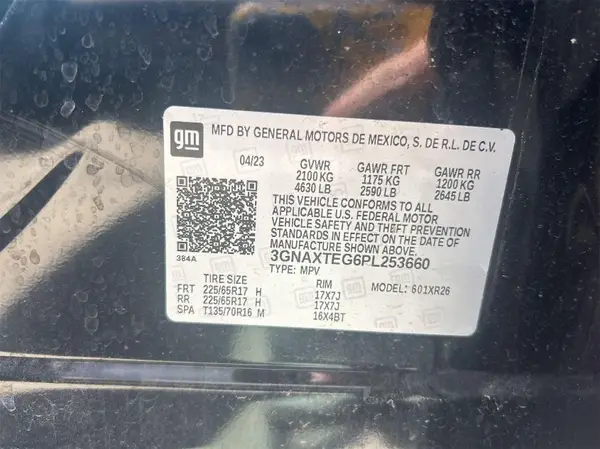 3GNAXTEG6PL253660 2023 CHEVROLET EQUINOX - Image 8