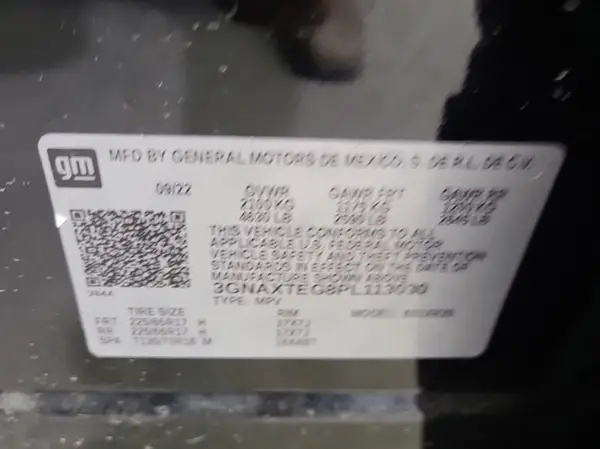 3GNAXTEG8PL113030 2023 CHEVROLET EQUINOX - Image 8