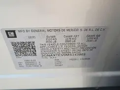 3GNAXTEV0MS143803 2021 CHEVROLET EQUINOX