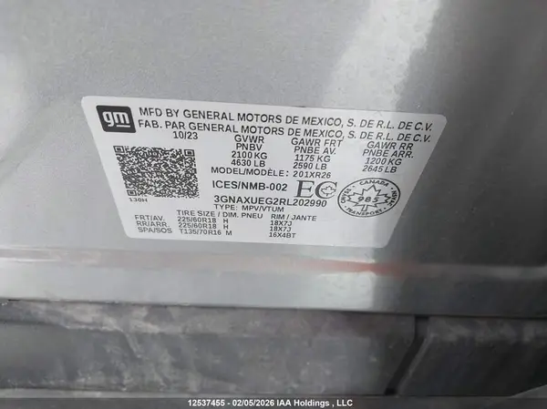 3GNAXUEG2RL202990 2024 CHEVROLET EQUINOX - Image 8