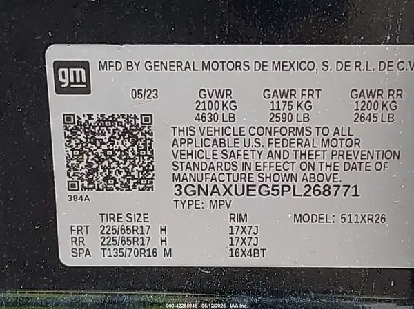 3GNAXUEG5PL268771 2023 CHEVROLET EQUINOX - Image 8