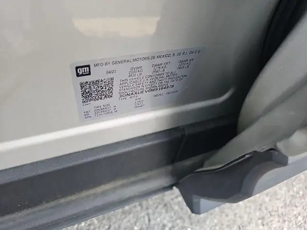 3GNAXUEV0MS164978 2021 CHEVROLET EQUINOX - Image 2