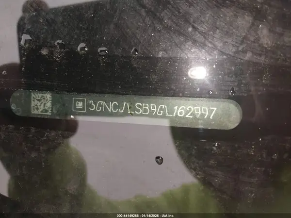 3GNCJLSB9GL162997 2016 CHEVROLET TRAX - Image 8
