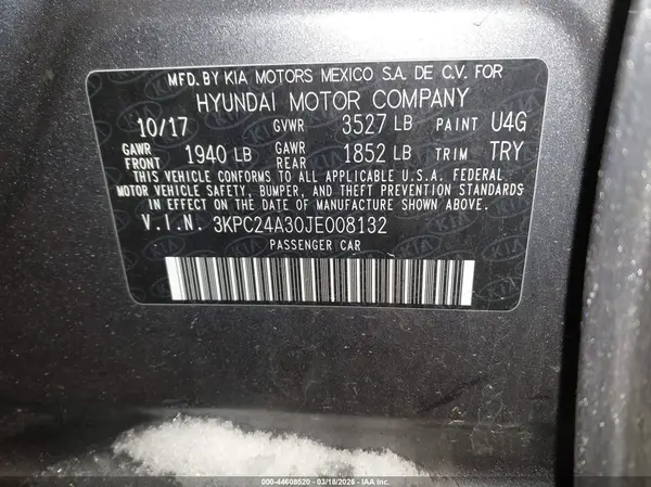3KPC24A30JE008132 2018 HYUNDAI ACCENT - Image 8