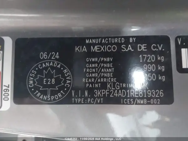 3KPF24AD1RE819326 2024 KIA FORTE - Image 8