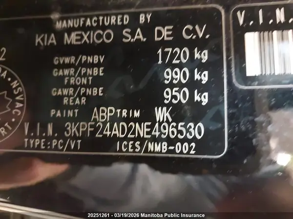 3KPF24AD2NE496530 2022 KIA FORTE - Image 8