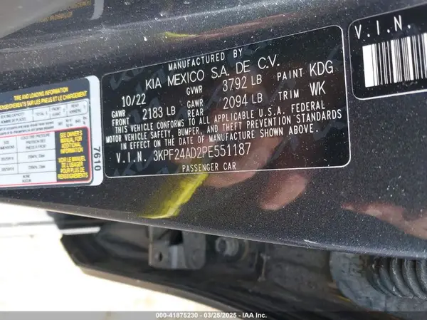 3KPF24AD2PE551187 2023 KIA FORTE - Image 8