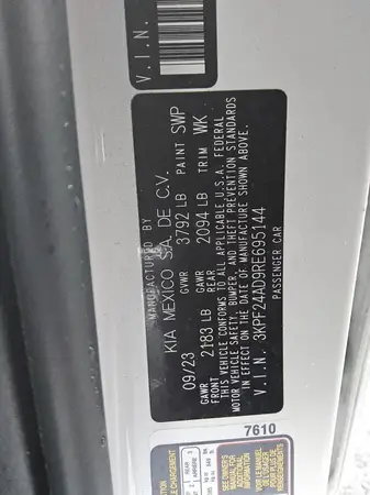 3KPF24AD9RE695144 2024 KIA FORTE - Image 8