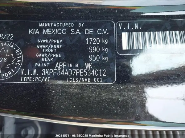 3KPF34AD7PE534012 2023 KIA FORTE - Image 8