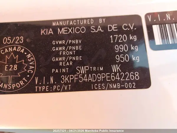 3KPF54AD9PE642268 2023 KIA FORTE - Image 8