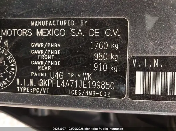 3KPFL4A71JE199850 2018 KIA FORTE - Image 8