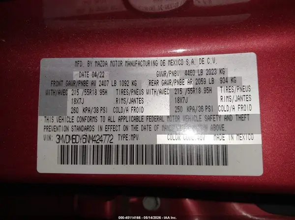 3MVDMBDY6NM424772 2022 MAZDA CX-30 - Image 8