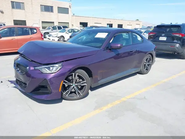 3MW23CM02N8C48868 VIN - 2022 BMW 2ER 2022 BMW 230 I PURPLE 2.0L I
