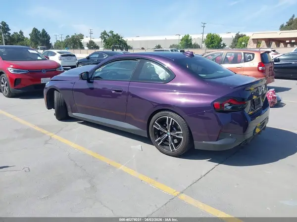 3MW23CM02N8C48868 VIN - 2022 BMW 2ER 2022 BMW 230 I PURPLE 2.0L I