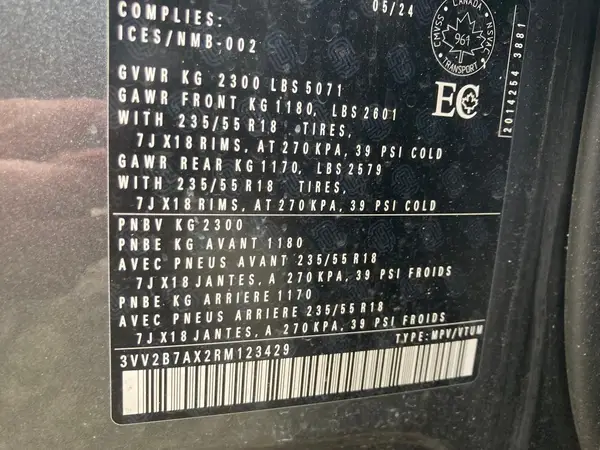 3VV2B7AX2RM123429 2024 VOLKSWAGEN TIGUAN - Image 8