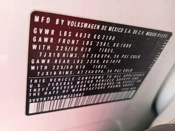 3VVYX7B26PM332667 2023 VOLKSWAGEN TAOS - Image 2