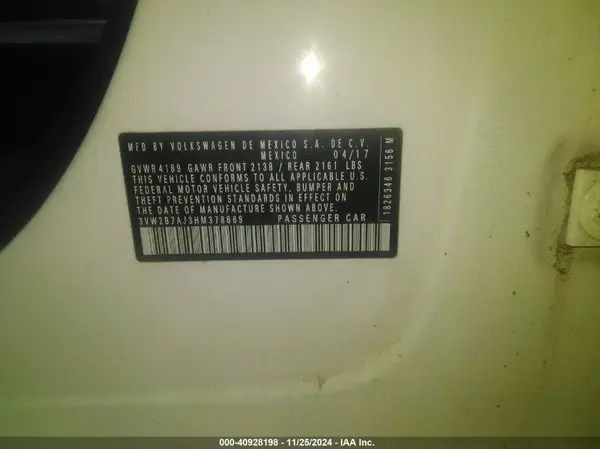 3VW2B7AJ3HM378869 2017 VOLKSWAGEN JETTA - Image 8