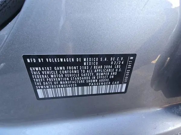 3VW5M7BU3RM054029 2024 VOLKSWAGEN JETTA - Image 2