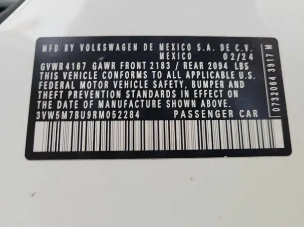 3VW5M7BU9RM052284 2024 VOLKSWAGEN JETTA - Image 1