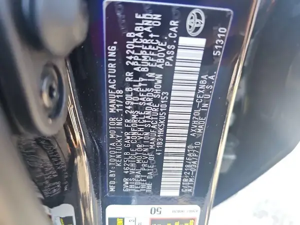 4T1B31HK5KU510153 2019 TOYOTA CAMRY - Image 2