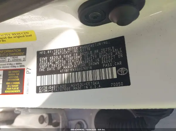4T1BF1FK8GU576018 2016 TOYOTA CAMRY - Image 8