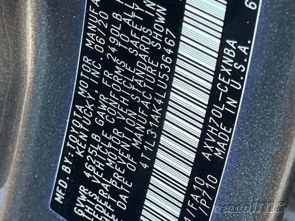 4T1L31AK4LU536467 2020 TOYOTA CAMRY - Image 8