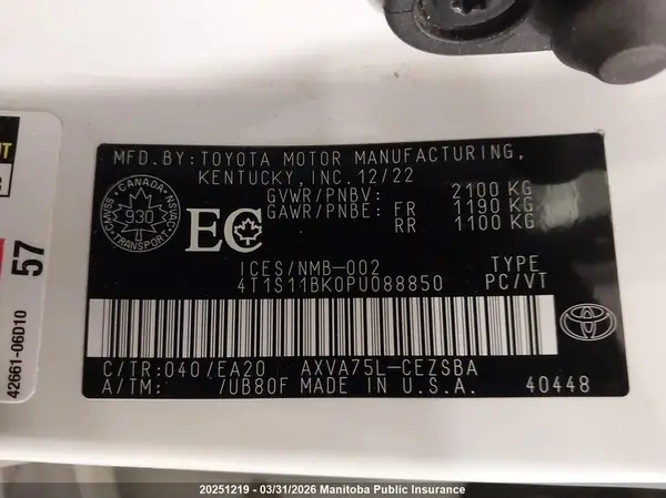 4T1S11BK0PU088850 2023 TOYOTA CAMRY - Image 8