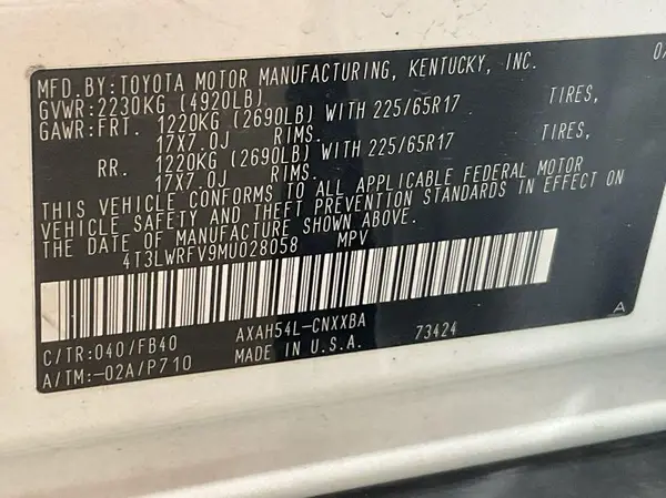 4T3LWRFV9MU028058 2021 TOYOTA RAV 4 - Image 8