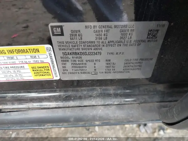 5GAKRBKD6GJ223479 2016 BUICK ENCLAVE - Image 8