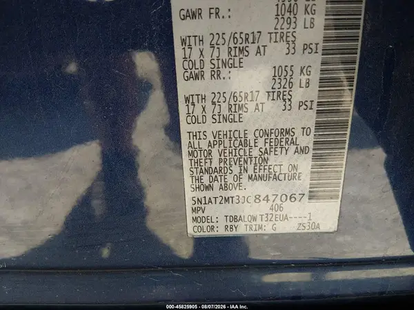 5N1AT2MT3JC847067 2018 NISSAN ROGUE - Image 8