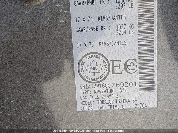 5N1AT2MT6GC769201 2016 NISSAN ROGUE - Image 8