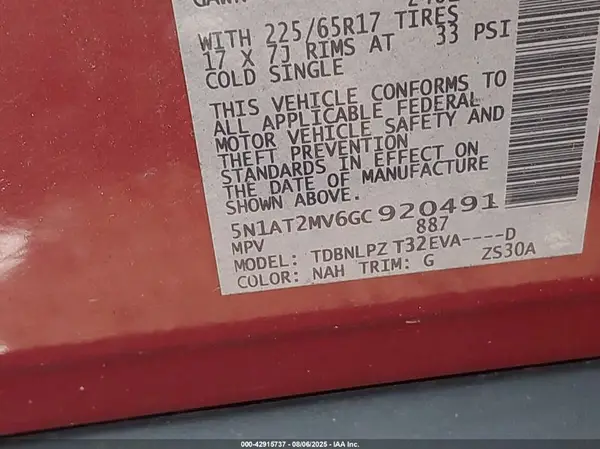 5N1AT2MV6GC920491 2016 NISSAN ROGUE - Image 8