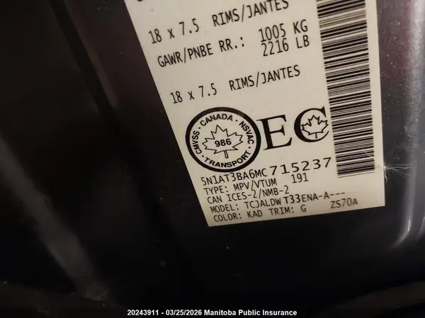 5N1AT3BA6MC715237 2021 NISSAN ROGUE - Image 8
