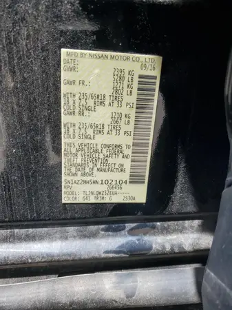 5N1AZ2MH5HN102104 2017 NISSAN MURANO - Image 6