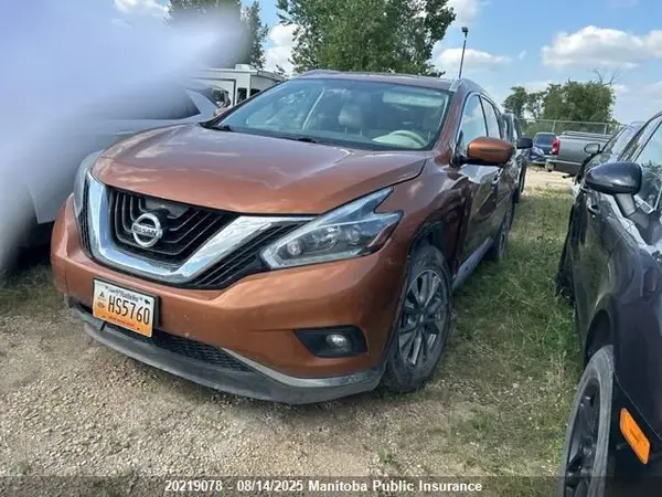 5N1AZ2MH9JN142854 2018 NISSAN MURANO - Image 2