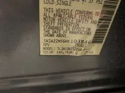 5N1AZ2MS6KN103846 2019 NISSAN MURANO