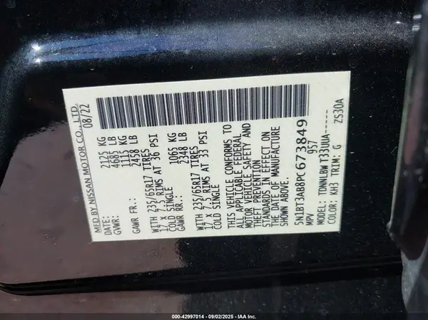 5N1BT3AB8PC673849 2023 NISSAN ROGUE - Image 8