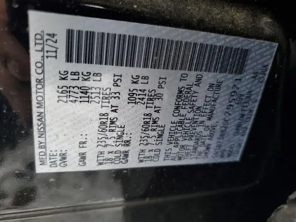 5N1BT3BB2SC795971 2025 NISSAN ROGUE - Image 1
