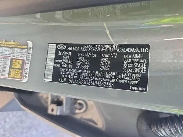 5NMJB3DE5RH382383 2024 HYUNDAI TUCSON - Image 2