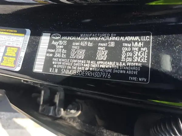 5NMJB3DE9RH307976 2024 HYUNDAI TUCSON - Image 2