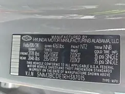 5NMJBCDE1RH387015 2024 HYUNDAI TUCSON